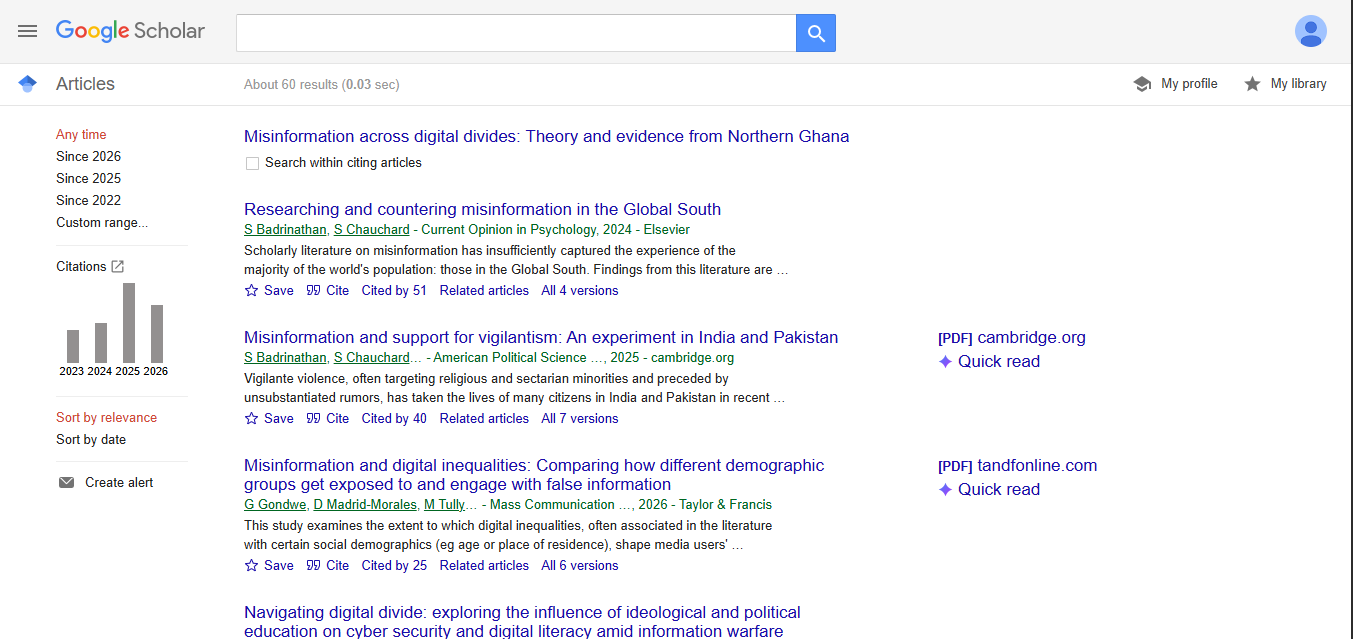 Google Scholar Cited by page with Search within citing articles option